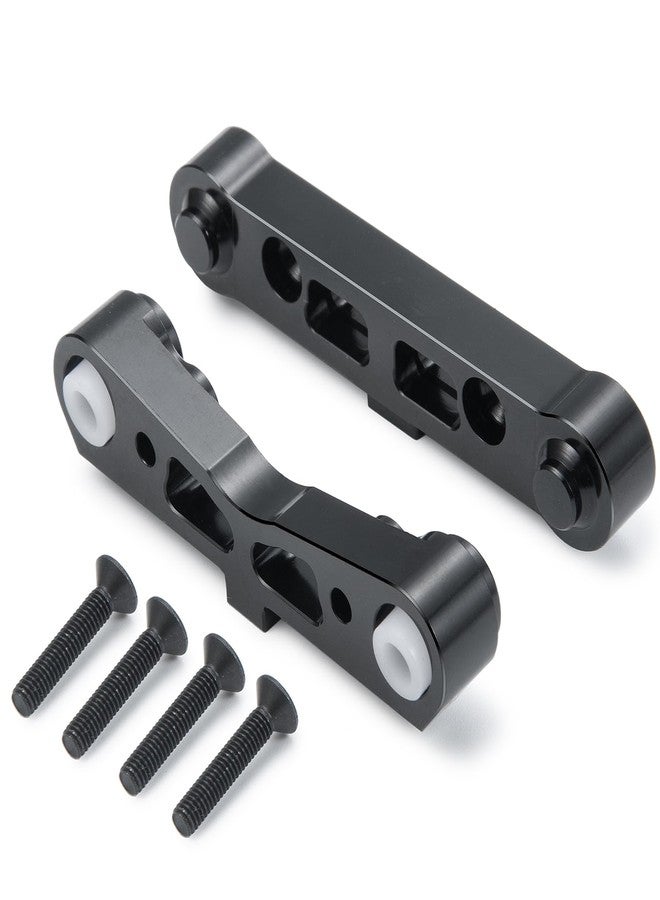 MORFUM RC Aluminum Rear Lower Suspension Mount Fixing Arm Upgrades Part Compatible with Arrma Kraton Typhon Senton Talion 1/8 RC Car Upgrade Parts (Black) - Image 3